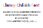 Clumsy Childish Cutout font, a Serif Font by AnnaEshka (Thumbnail 3 of 6)