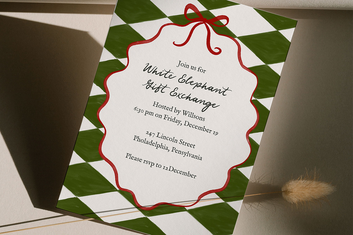 Christmas Frames & Bows Whimsy Set, an Object Graphic by Calamar Studio (Photo 6 of 12)