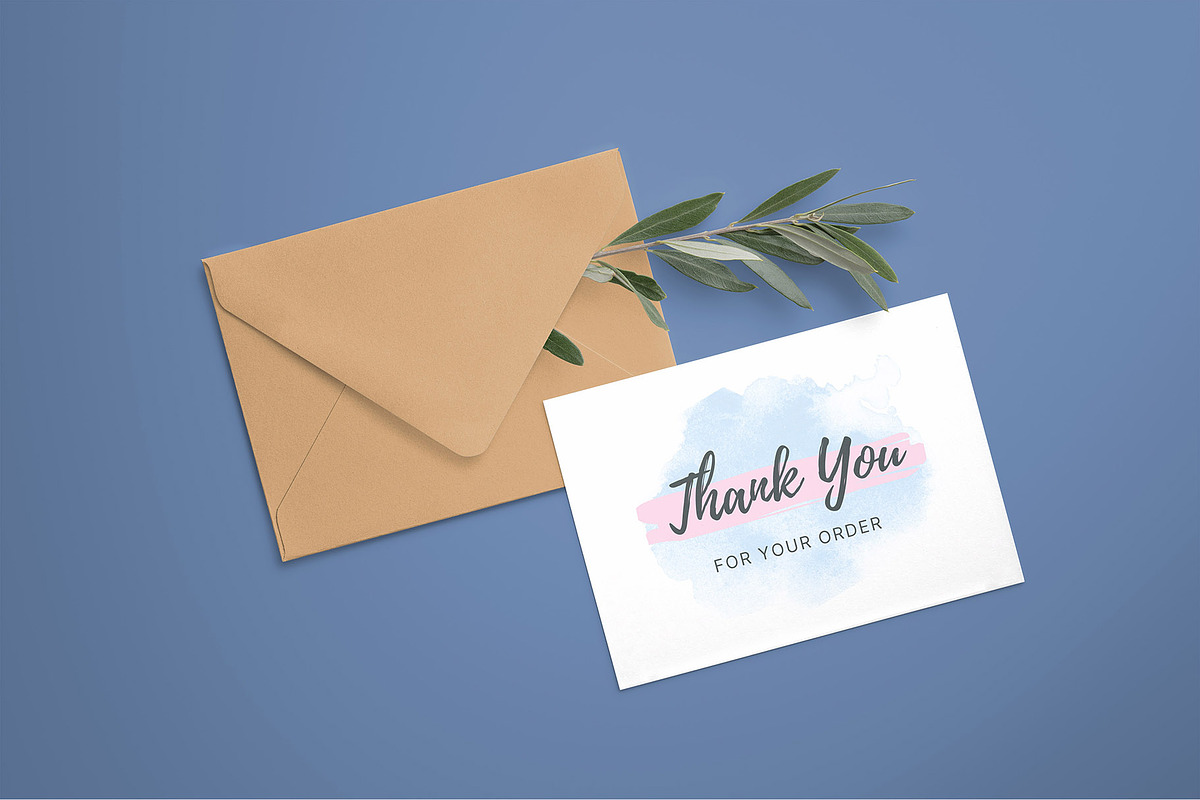 Thank you card template for canva 4, a Card Template by Syaeful Anas (Photo 2 of 6)