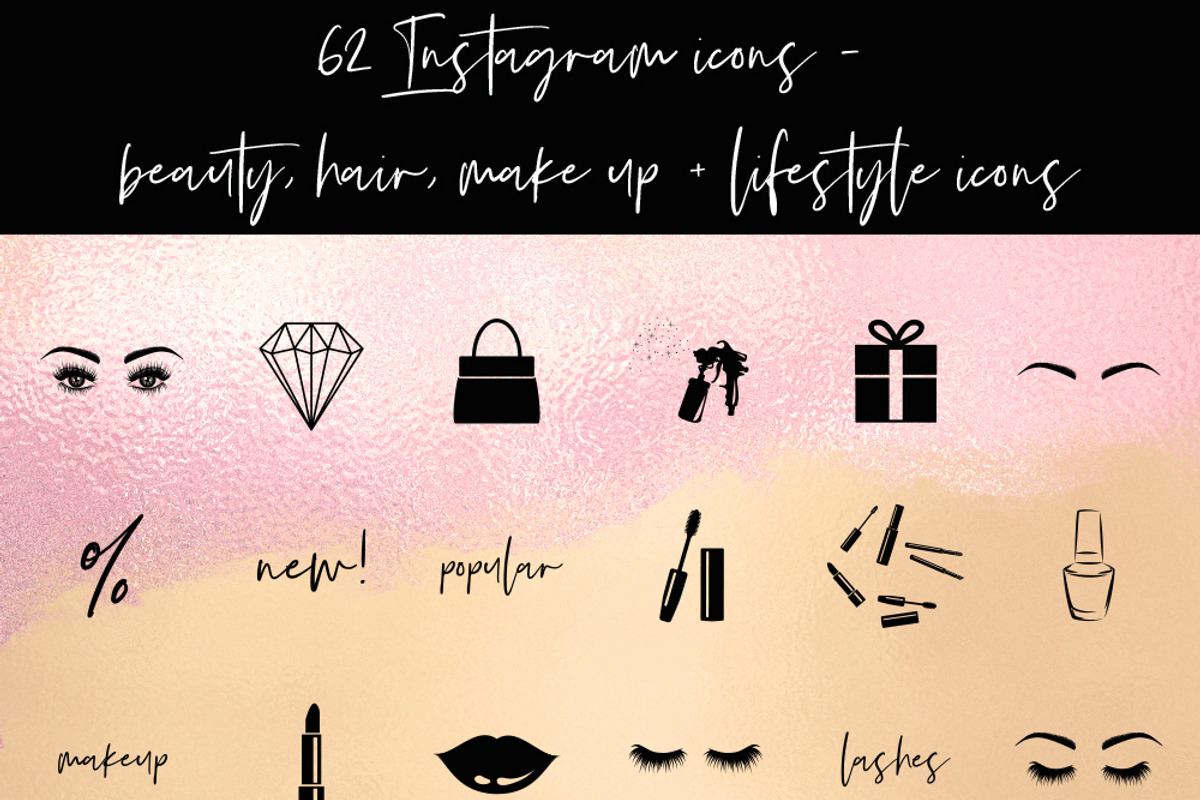 Instagram Story Highlight Icons 016, a Social Media Template by savanamm design (Photo 2 of 2)