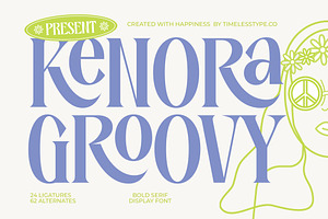 Kenora Groovy Retro Serif Font