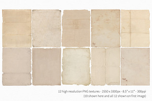 Vintage Paper Png Textures