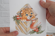 Funny Tiger, a Decorative Illustration by Love Watercolor Store (Thumbnail 8 of 8)
