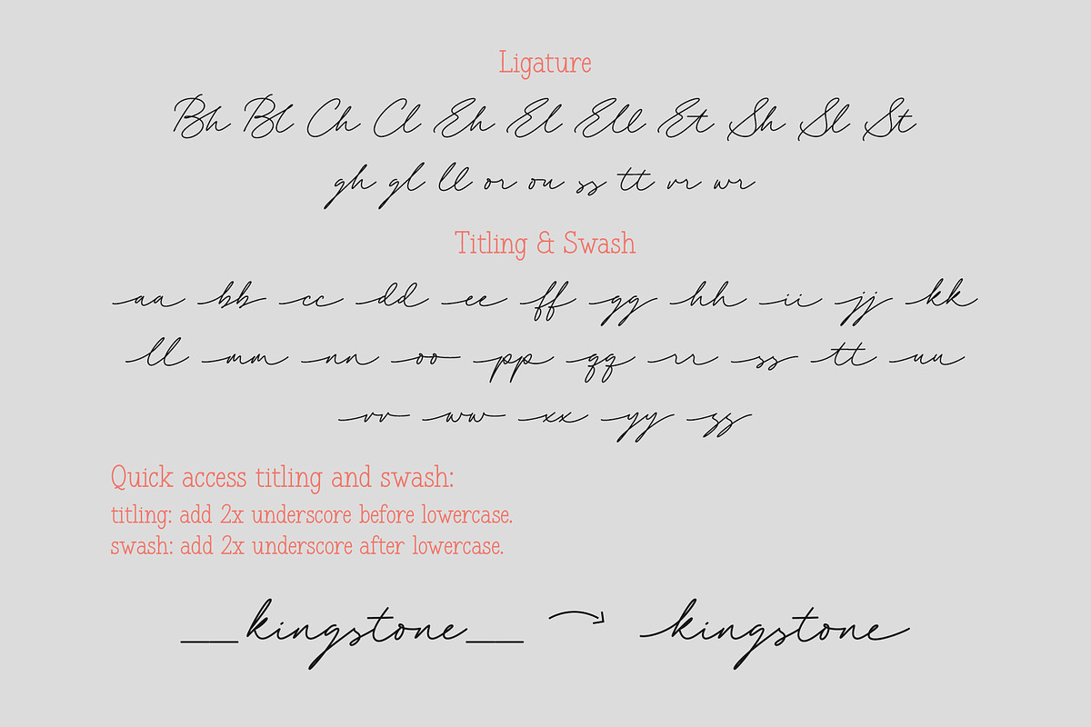 Classy Melody | Font Duo, a Script Font by Lemonthe (Photo 7 of 7)