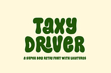 Taxy Driver Retro Bold Font