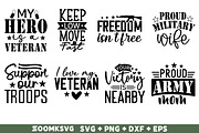 Military SVG Bundle 40 Designs, an Illustration by ZoomkSVG (Thumbnail 4 of 7)