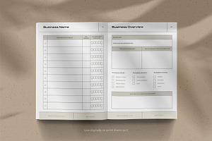 Interactive Business Strategy Sheets