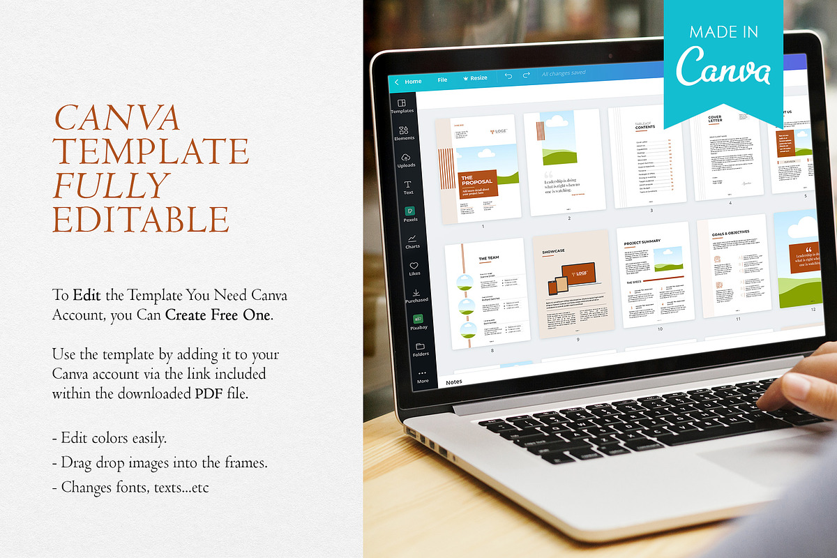 The Proposal | Canva, InDesign, a Brochure Template by BrochuresFactory (Photo 11 of 11)
