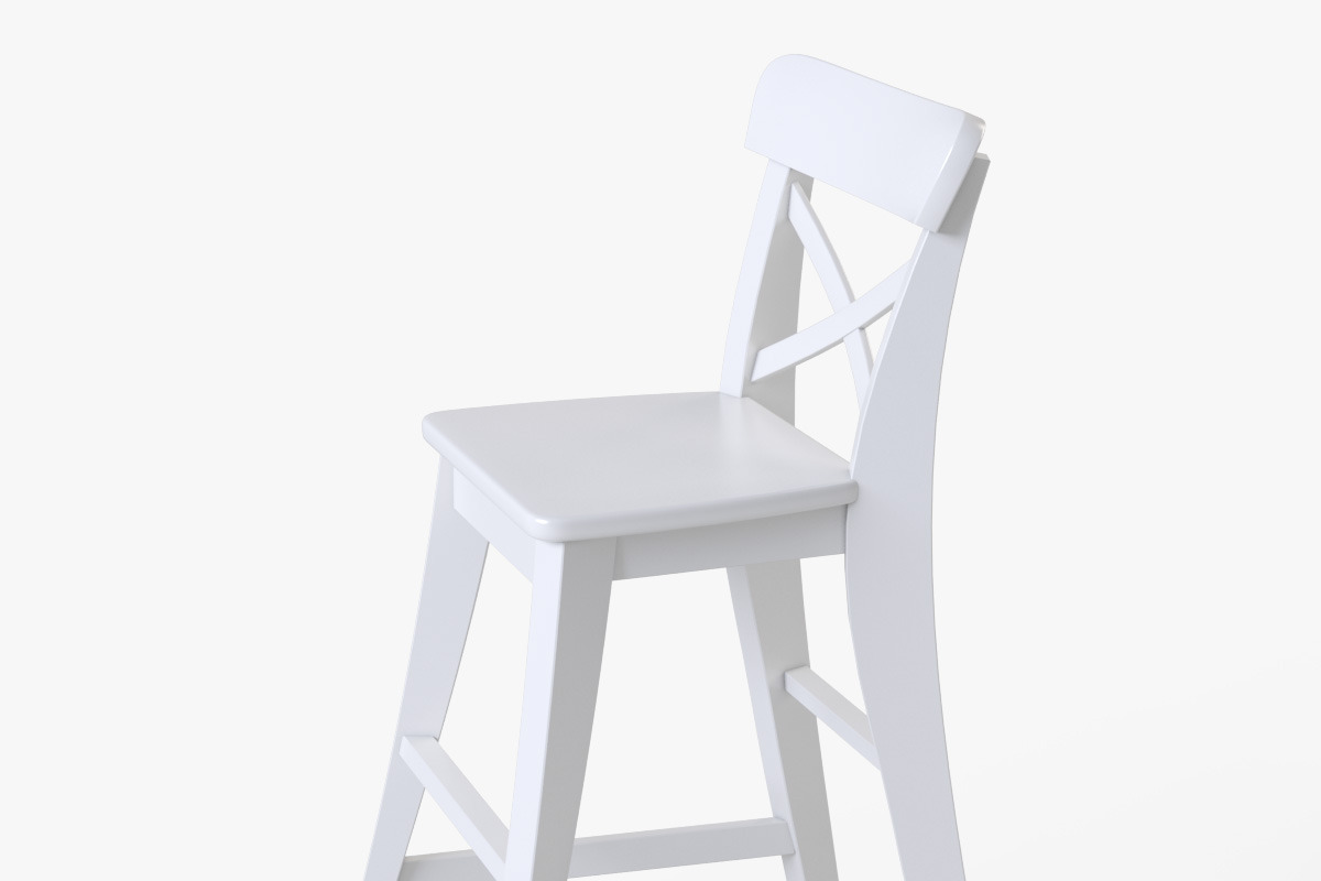 Junior Chair Ingolf(White), a Furniture 3D Model by Markelos (Photo 3 of 14)