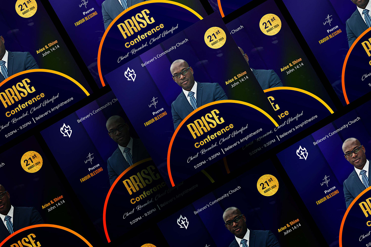 Church Flyer Church Conference, a Social Media Template by Believe Creatives (Photo 2 of 2)