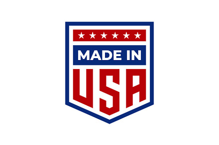 Made in USA Label and Badge Logo, a Design Template by Buqancreative