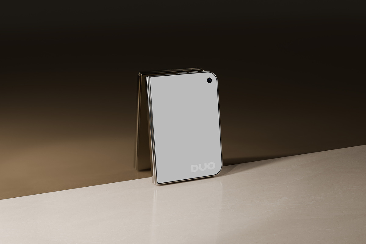 Folded iPhone Duo Mockups, an iPhone Mockup by Design Squad (Photo 6 of 8)
