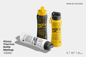Thermos Bottle Mockup, a Packaging Mockup by Unerispace