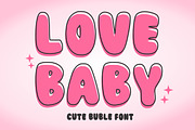Love Baby, a Handwritten Font by Fourteen Letter (Thumbnail 1 of 5)