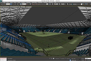European Soccer Stadium, an Architecture 3D Model by VisualCG (Thumbnail 2 of 3)