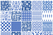 Linocut Coastal Patterns & Clipart, an Object Graphic by Sonulkaster (Thumbnail 3 of 11)