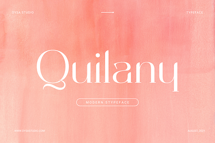 Quilany, a Serif Font by DYSA Studio