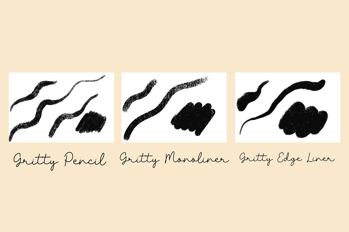 Core Grit Texture Procreate Brushes, a Brush Add-On by KJP Designs (Photo 6 of 8)