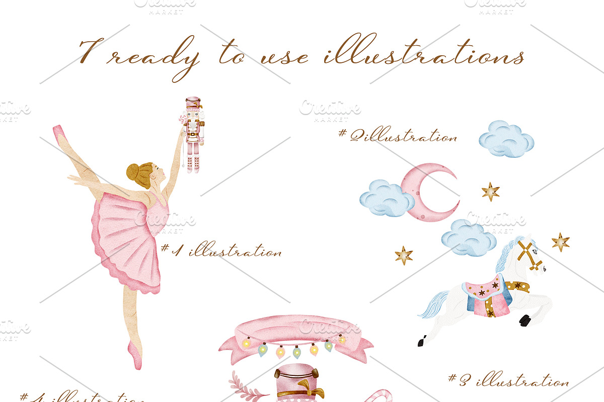 Candy Christmas Nursery Collection, a Decorative Illustration by Pati Paints (Photo 8 of 13)