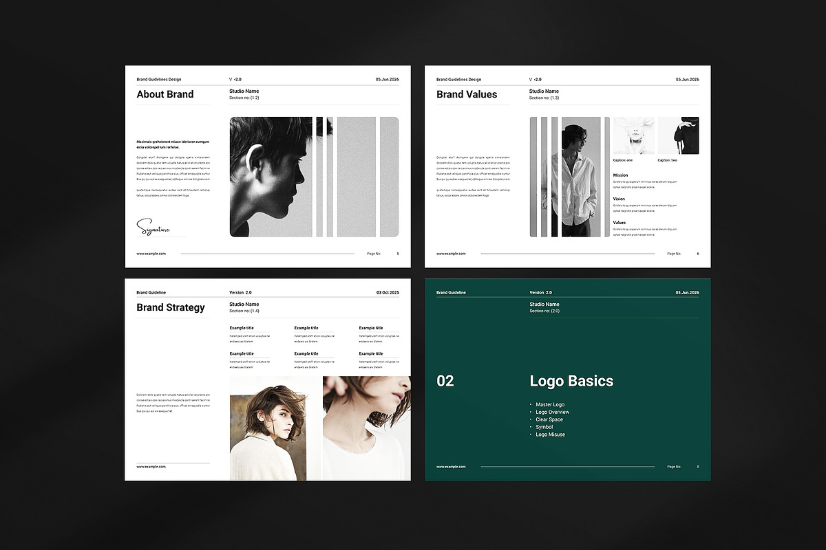 Brand Identity Guidelines Template, a Brochure Template by ArtisanaAura (Photo 5 of 14)