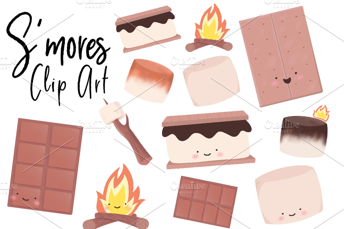 S'more Clip Art, an Illustration by Preyer Design (Photo 1 of 6)
