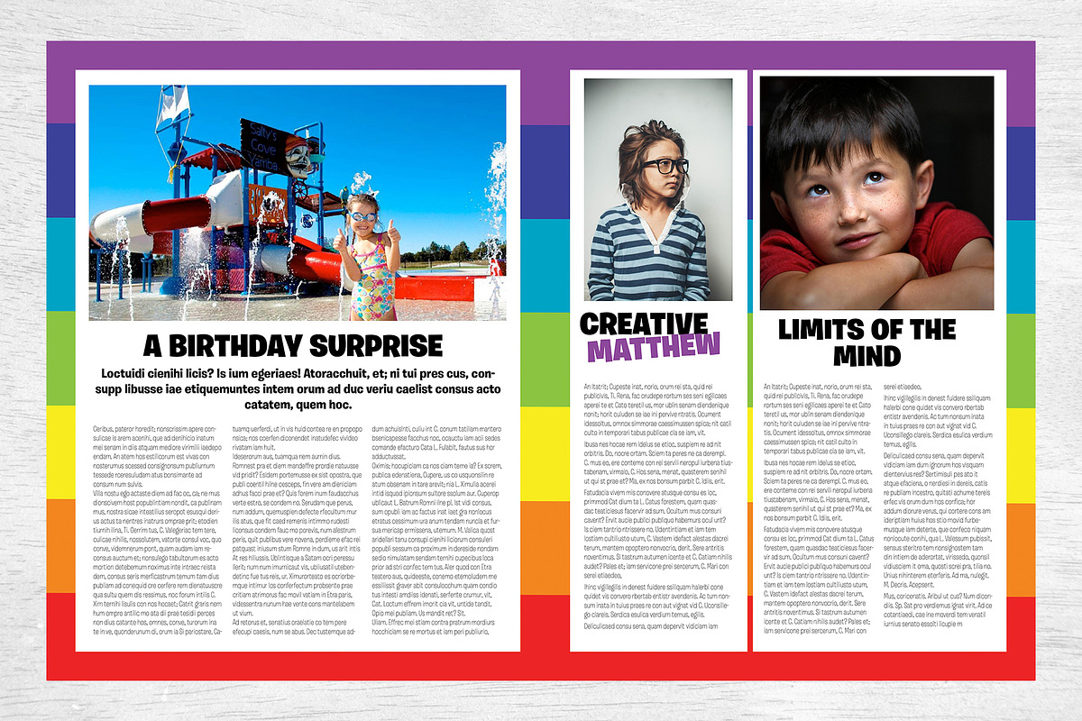 Kids Magazine Template, a Magazine Template by Red Cactus Creative (Photo 15 of 18)