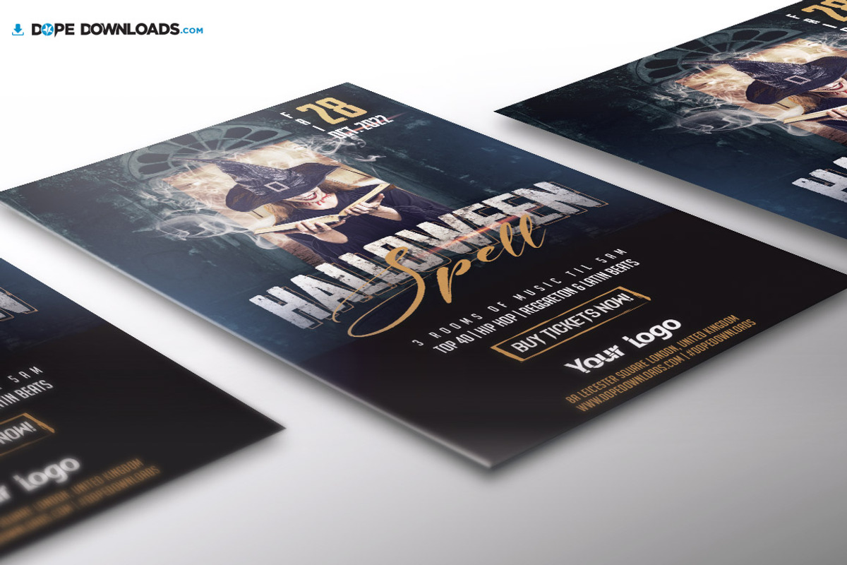 Halloween Spell Flyer Template, a Flyer Template by DopeDownloads (Photo 3 of 3)