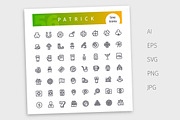 St. Patrick's Line Icons Set, an Outline Icon by Voysla's Shop (Thumbnail 4 of 4)
