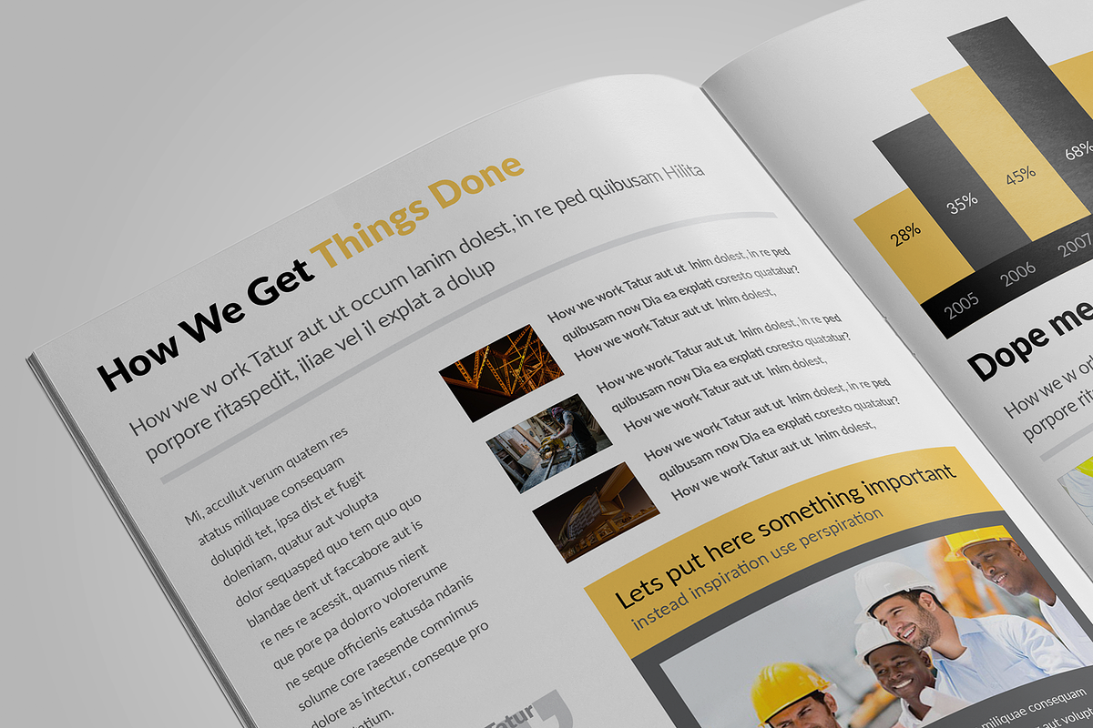 Construction A4 Brochure - InDesign, a Brochure Template by Print design (Photo 8 of 9)