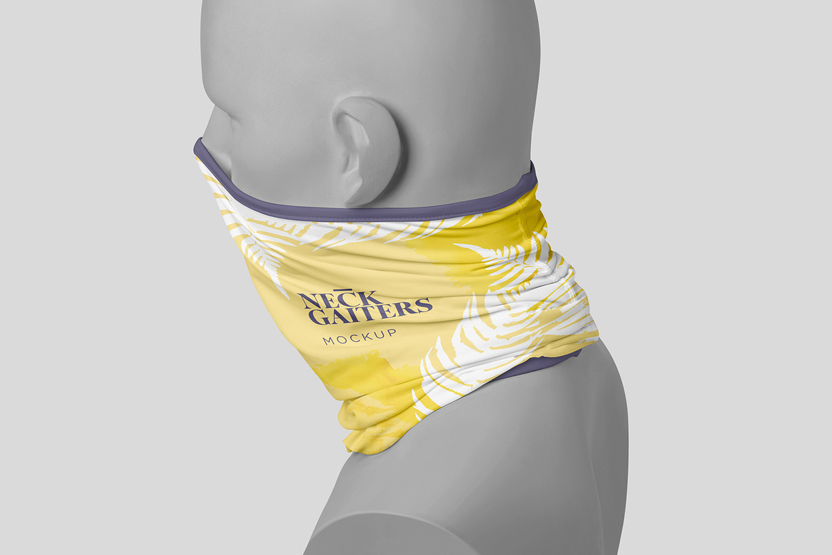 Neck Gaiter Mockups, a Mask Mockup by GfxFoundry (Photo 4 of 6)