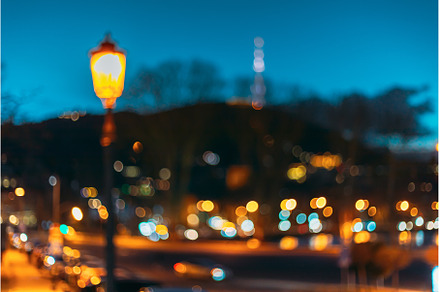 Streetview Night Boke Bokeh Blurred, an Abstract Photo by Our Amazing World