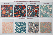 Boho Blossom Seamless Patterns, a Pattern Graphic by OlgaRom (Thumbnail 3 of 9)