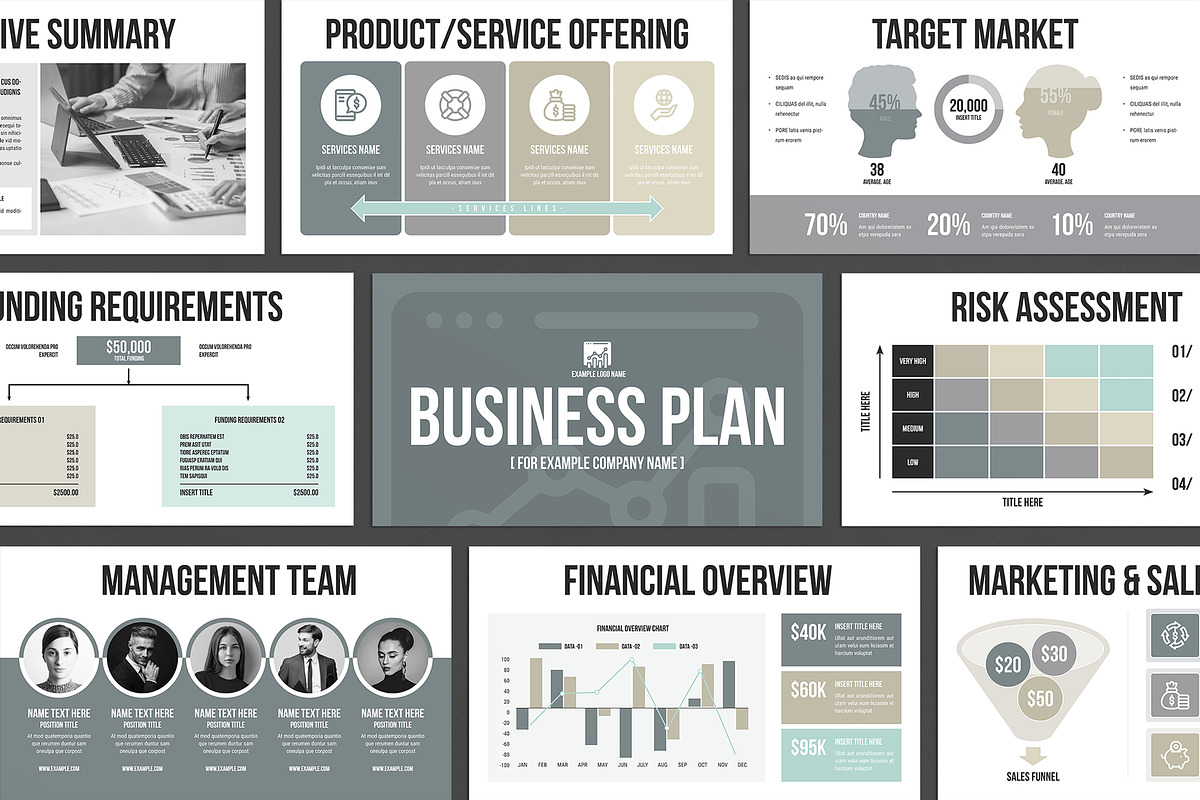Business Plan Presentation Template, a Presentation Template by MassiveCreator (Photo 1 of 6)