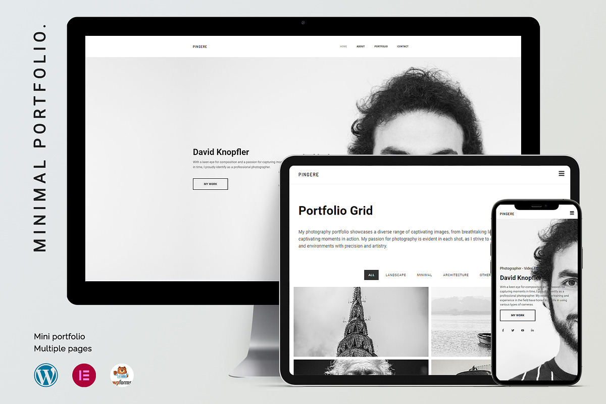 Minimal Resume, a WordPress Template by Smart Pixel