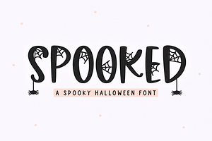 Spooked | Halloween Spider Web Font, a Font by KA Designs