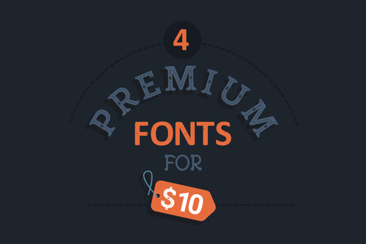 Pack - 4 Premium Fonts