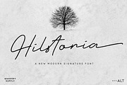 Hilstoria Signature Font, a Script Font by Wandery Supply (Thumbnail 1 of 18)