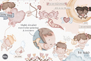 Falling in Love clip art set, a Seasonal Illustration by Tita Creative Studio (Thumbnail 2 of 7)