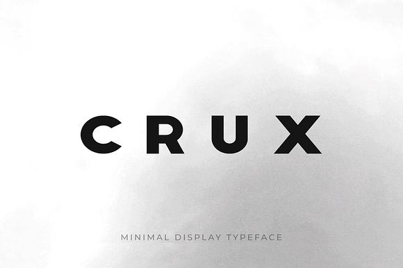 CRUX - Minimal Display Typeface preview 8