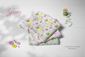 Hello Spring Watercolor Collection