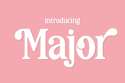 Major Font, a Slab Serif Font by Fox7 By Rattana