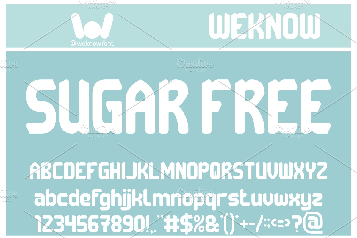 Snack Bite font, a Font by weknow (Photo 2 of 8)