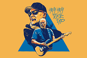 Hey Hey Rise Up HIGH RES [2 colors], an Illustration by tubik shop (Thumbnail 2 of 2)