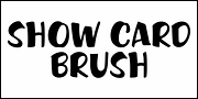 Show Card Brush JNL, a Script Font by Jeff Levine Fonts (Thumbnail 2 of 5)