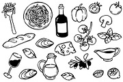 Italian pasta.Hand drawn doodle, a Food Illustration by made by Tanya (Thumbnail 3 of 4)