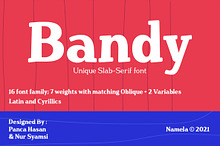 Bandy Retro Slab Font