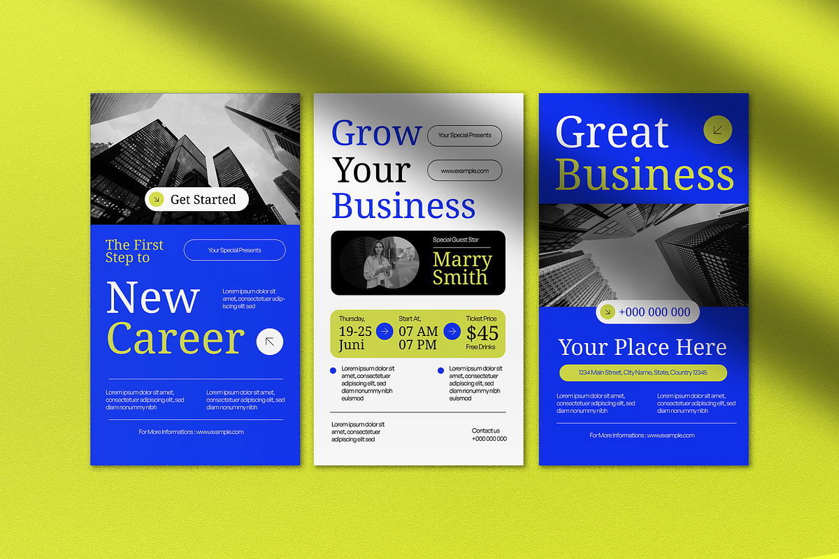 Blue Minimalism Business Instagram, a Social Media Template by graphicook (Photo 4 of 5)