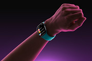 24 Watch Series 11 in Hand Mockups, a Wearable Device Mockup by Asylab (Thumbnail 46 of 107)