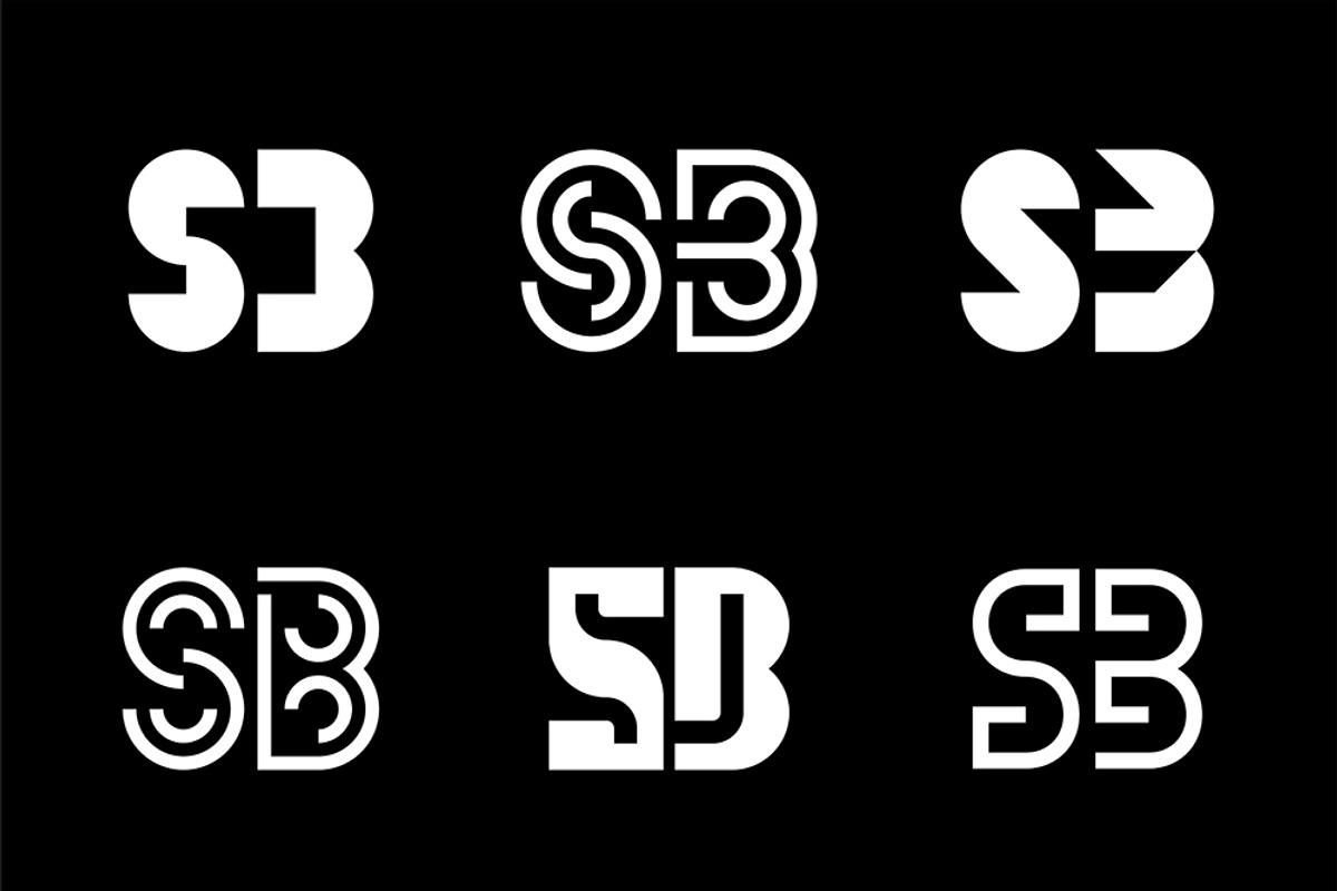 Set of letter SB logos, an Object Graphic by NataliiaVolyk