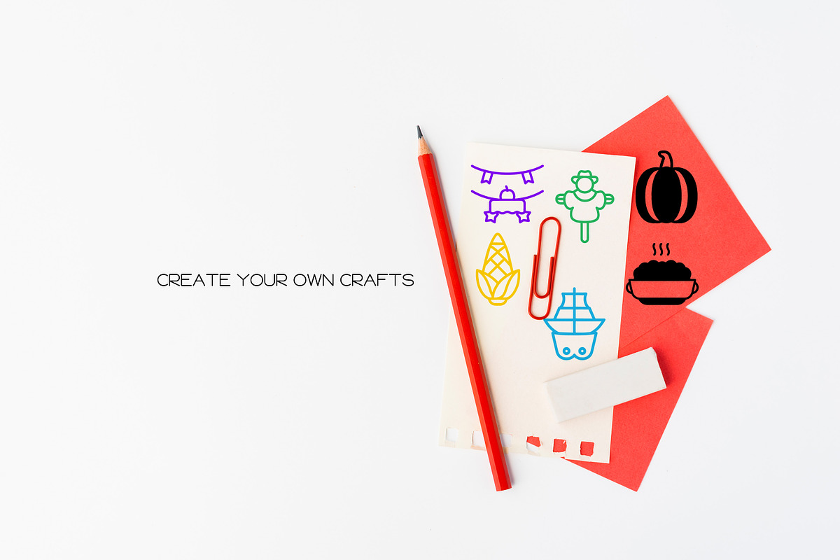 Thanksgiving Icons - Dingbat Font, a Symbol Font by WADLEN (Photo 5 of 7)